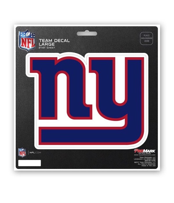 NEW YORK GIANTS LARGE DECAL