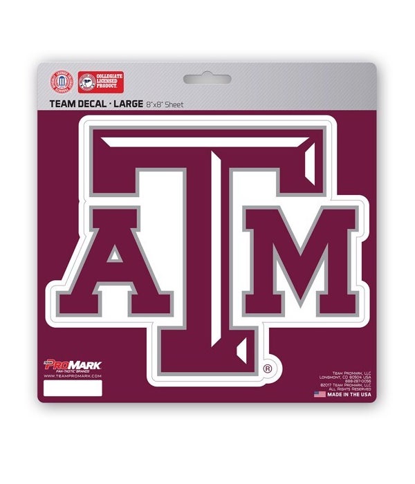 TEXAS A&M  AGGIES LARGE DECAL