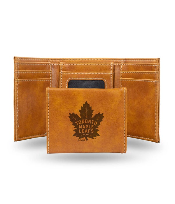 TORONTO MAPLE LEAFS LASER ENGRAVED LEATHER WALLET