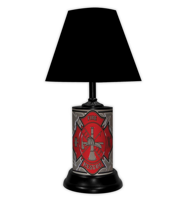 FIRE DEPT DIAMOND LAMP-BK