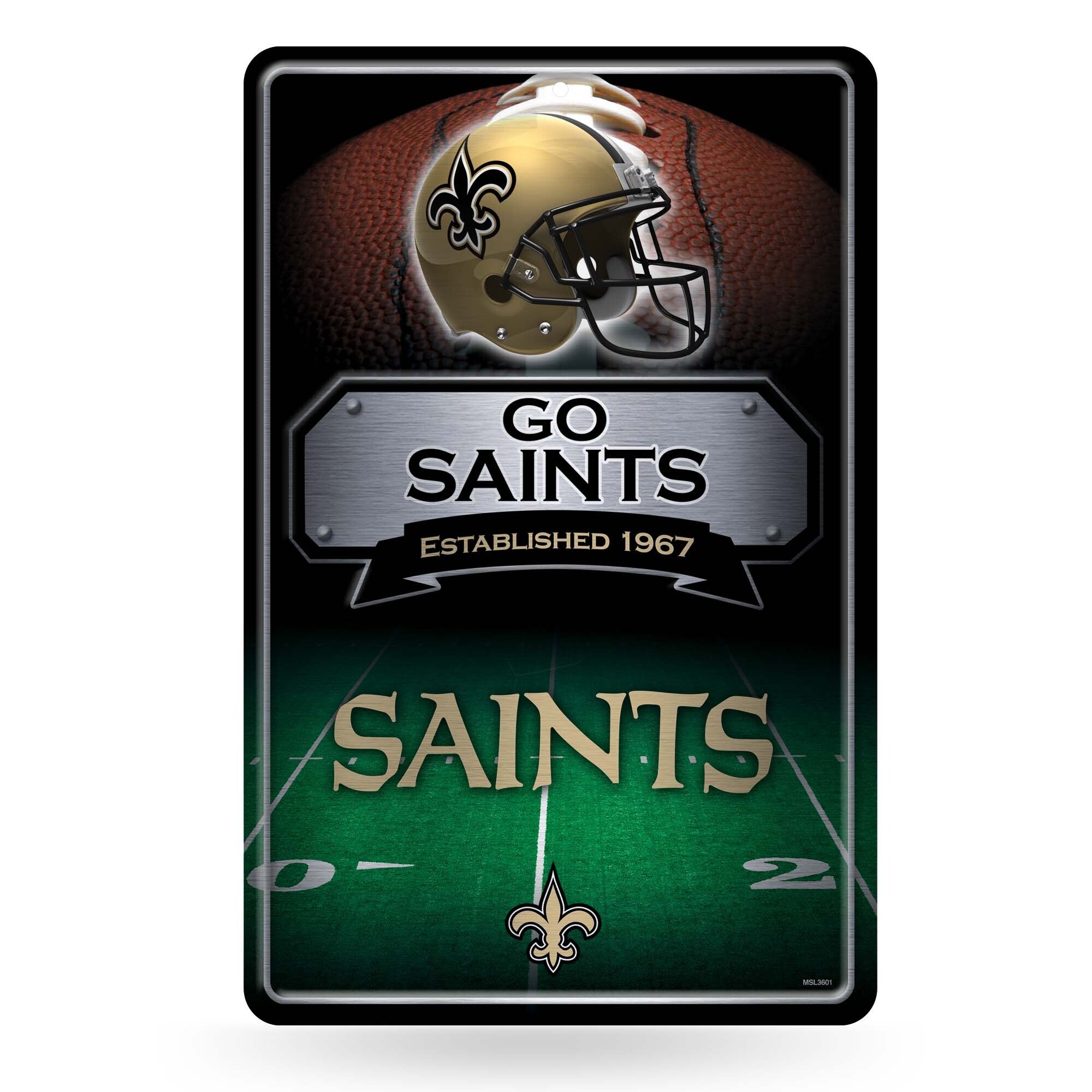 New Orleans Saints Helmet Shape Cut Pennant by Rico