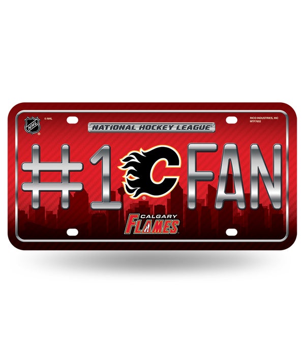 CAL FLAMES LICENSE PLATE