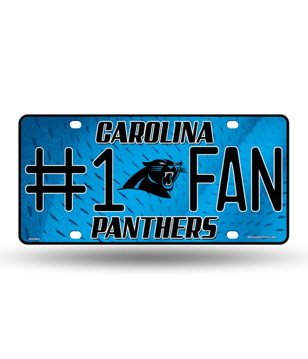 CAR PANTHERS LICENSE PLATE