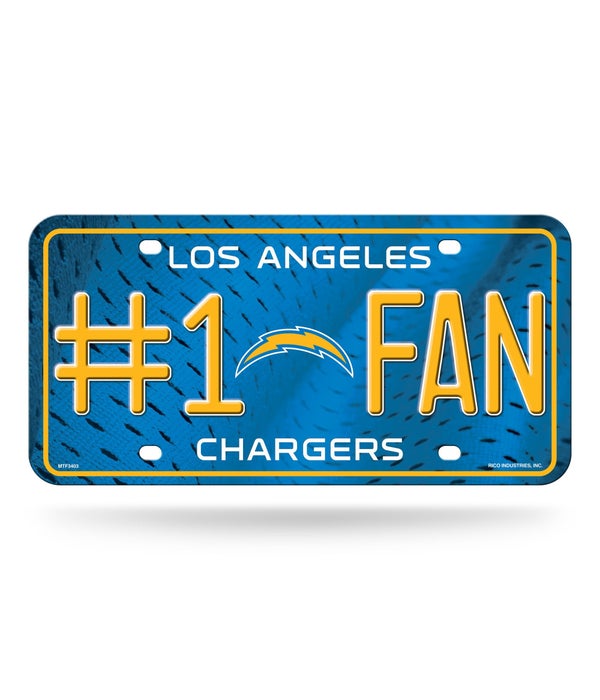 LA CHARGERS LICENSE PLATE