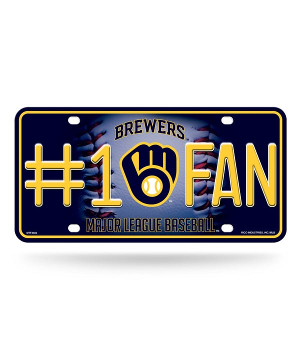 MIL BREWERS LICENSE PLATE