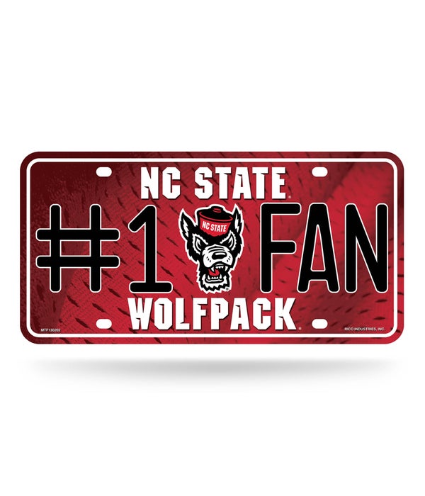 NC ST WOLFPACK LICENSE PLATE