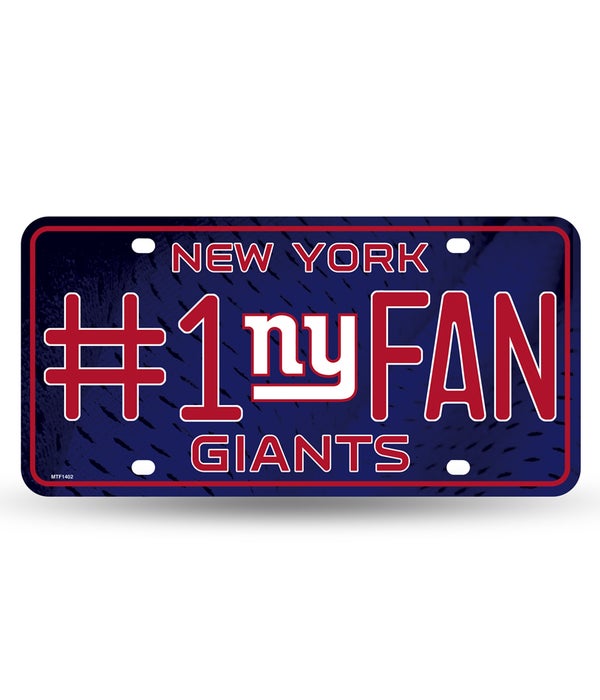 NY GIANTS LICENSE PLATE