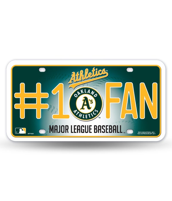OAKLAND A'S LICENSE PLATE