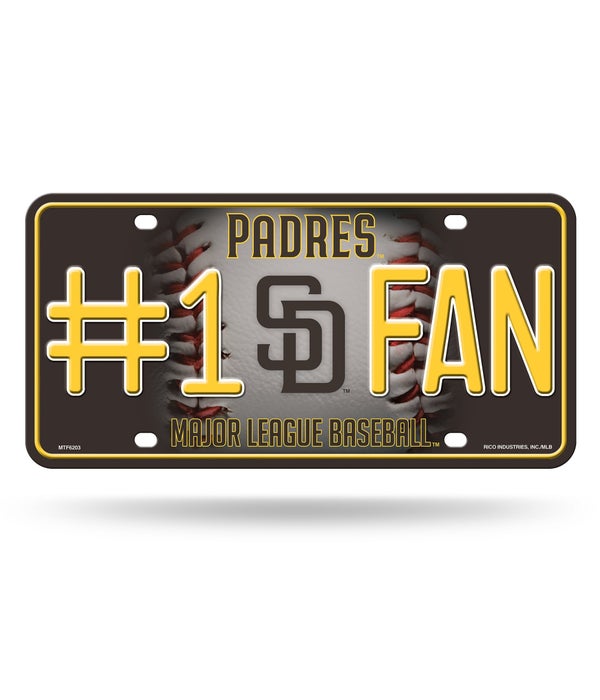 SD PADRES LICENSE PLATE