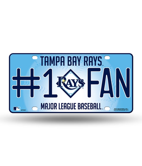 TAMPA BAY RAYS LICENSE PLATE