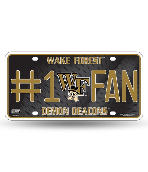 WAKE FOREST LICENSE PLATE