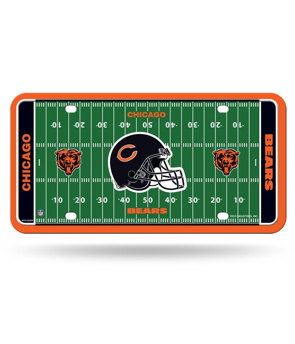 CHI BEARS FIELD LICENSE PLATE