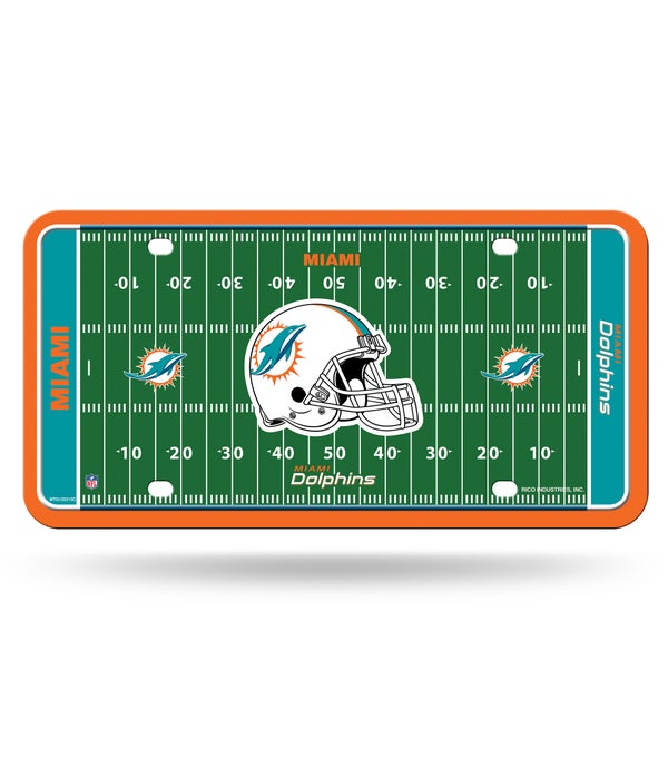 MIA DOLPHINS FIELD LICENSE PLATE