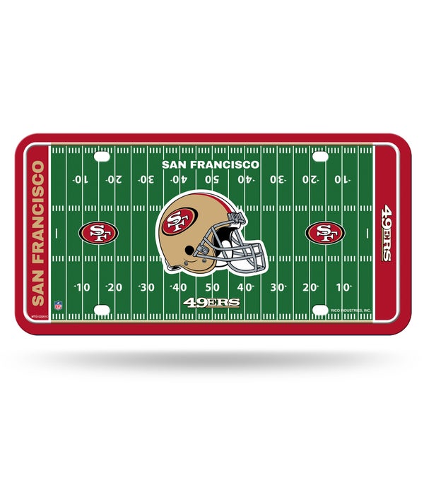 SF 49ERS FIELD LICENSE PLATE