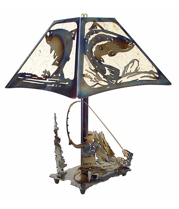 FLY FISHERMAN Mid-Size Table Lamp