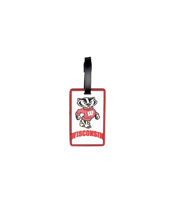 WIS BADGERS LUGGAGE TAG
