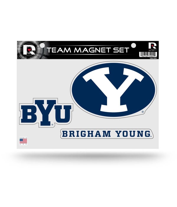 BRIGHAM YOUNG COUGARS TEAM MAGNET SET