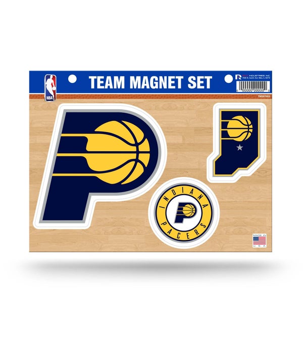 INDIANA PACERS TEAM MAGNET SET
