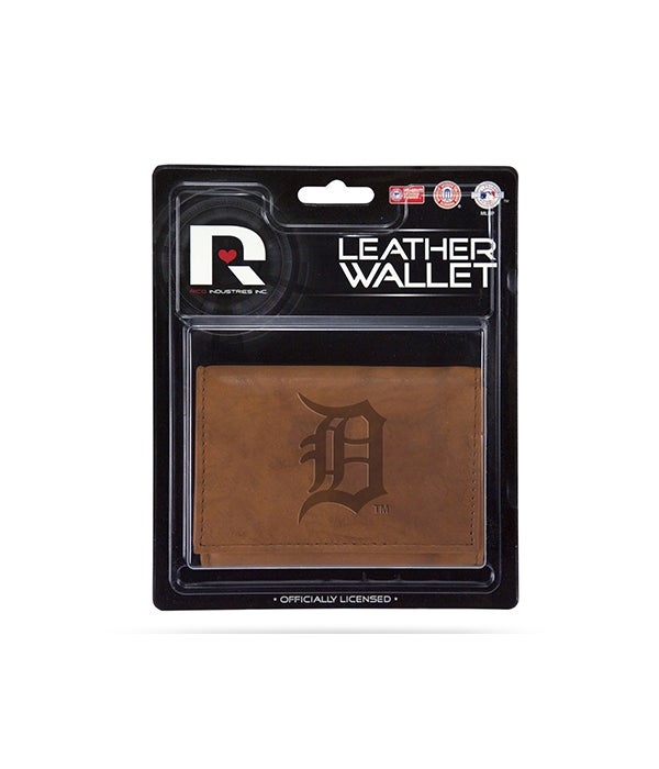 MANMADE LEATHER WALLET - DET TIGERS