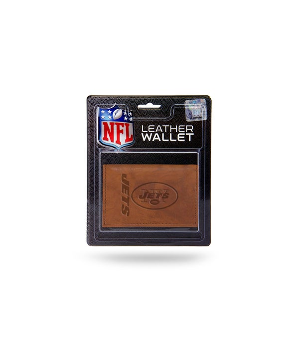 MANMADE LEATHER WALLET - NY JETS