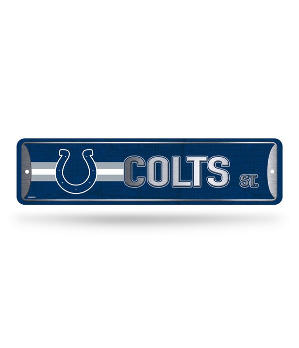 INDIANAPOLIS COLTS METAL STREET SIGN