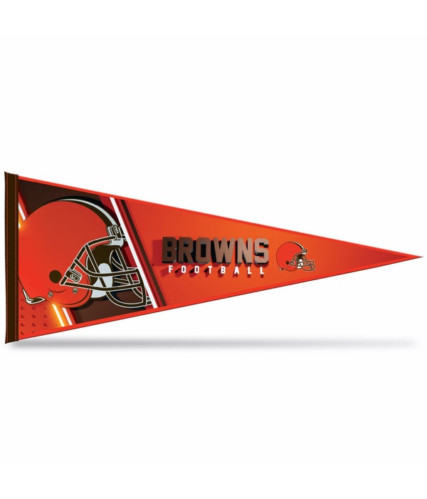 CLEVELAND BROWNS 12" X 30" PENNANT