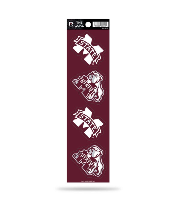 QUAD DECAL - MISS STATE BULLDOGS