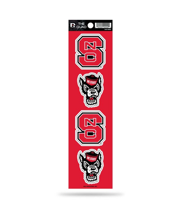 QUAD DECAL - NC STATE WOLFPACK