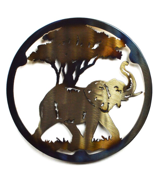 BULL ELEPHANT 10 Inch-Round Trivet/Hot Pan Holder