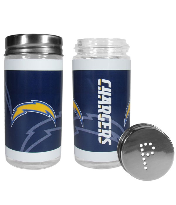 LOS ANGELES CHARGERS GLASS SALT & PEPPER SHAKER