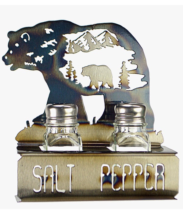 Bear in Bear 6.5x8.5 Inch-Salt & Pepper Set