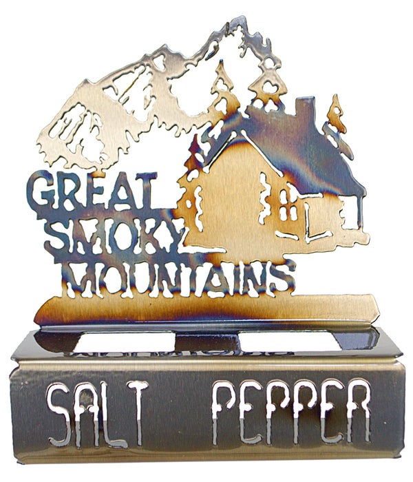Great Smoky Mountains Cabin 6.5x8.5 Inch-Salt & Pepper Set