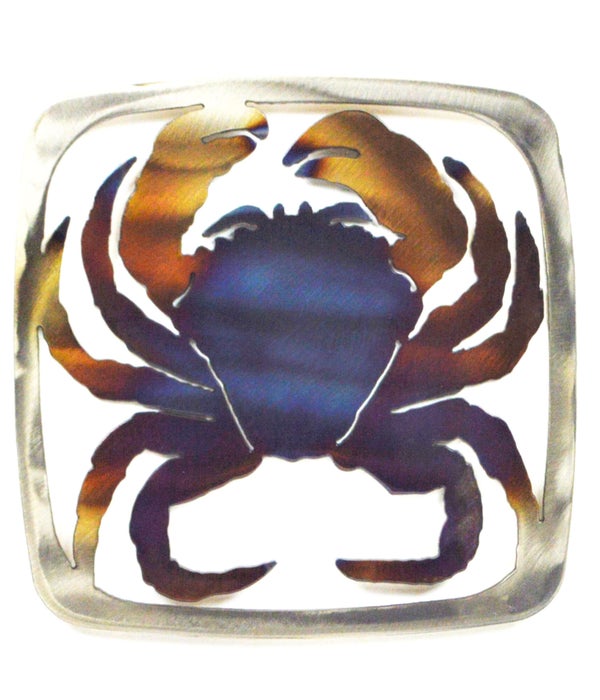 Crab 7 Inch-Square Trivet/Hot Pan Holder