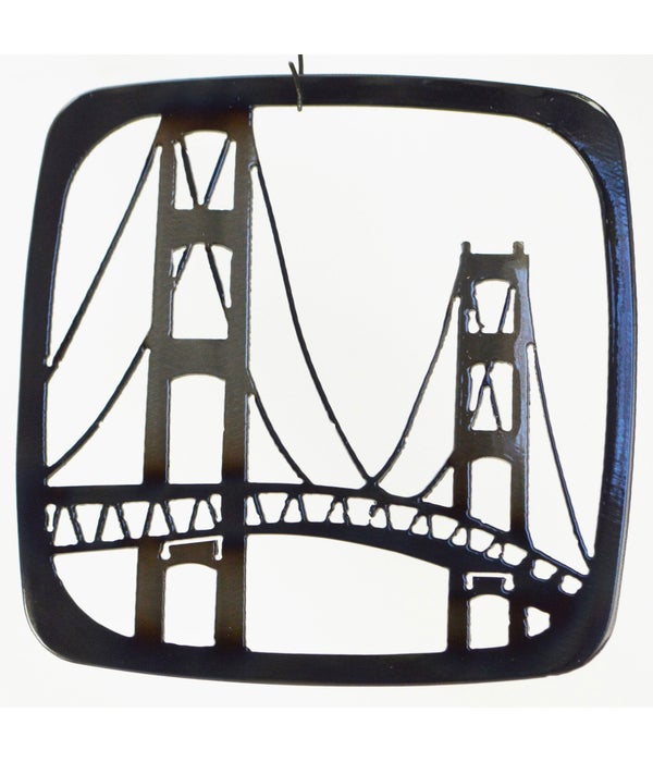 Mackinac Bridge 7 Inch-Square Trivet/Hot Pan Holder