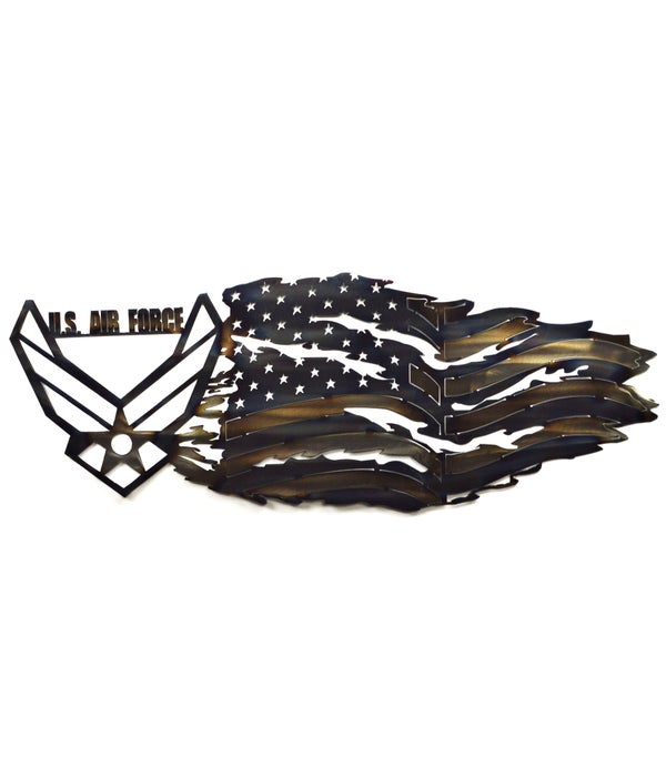 AIRFORCE TATTERED FLAG  30" x 12"