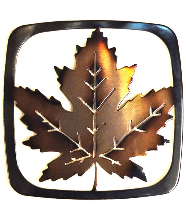 Maple Leaf 9 Inch-Square Trivet/Hot Pan Holder