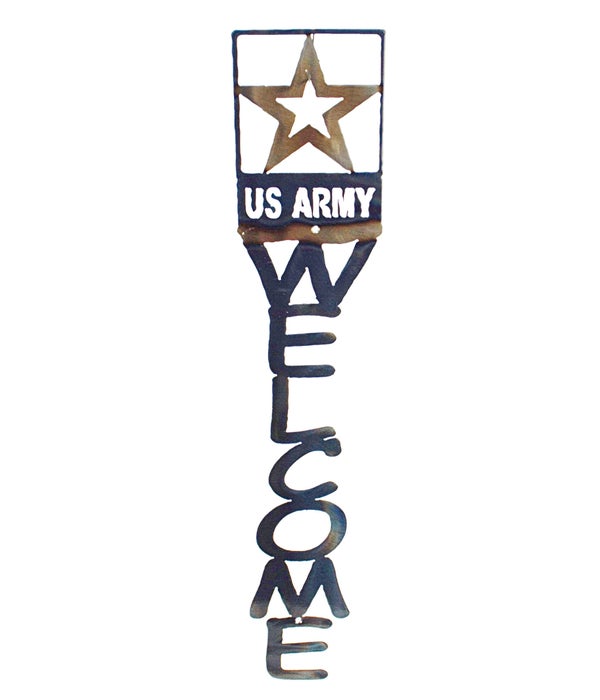 US Army  Vertical Welcome Sign