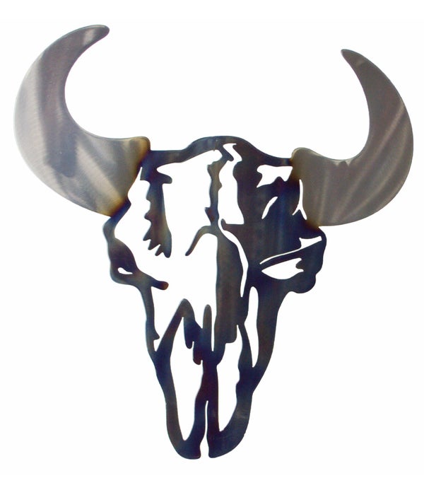 Cow Skull  Wall art cut from 18" Squares