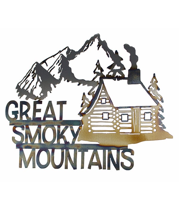 Great Smoky Mountains Wall art cut from 18" Squares