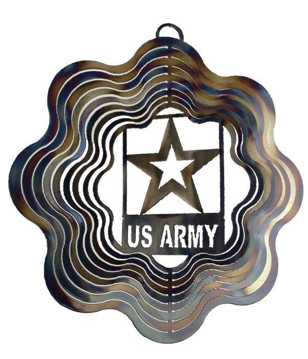 ARMY  13.5 Inch-Wavy Wind Spinners