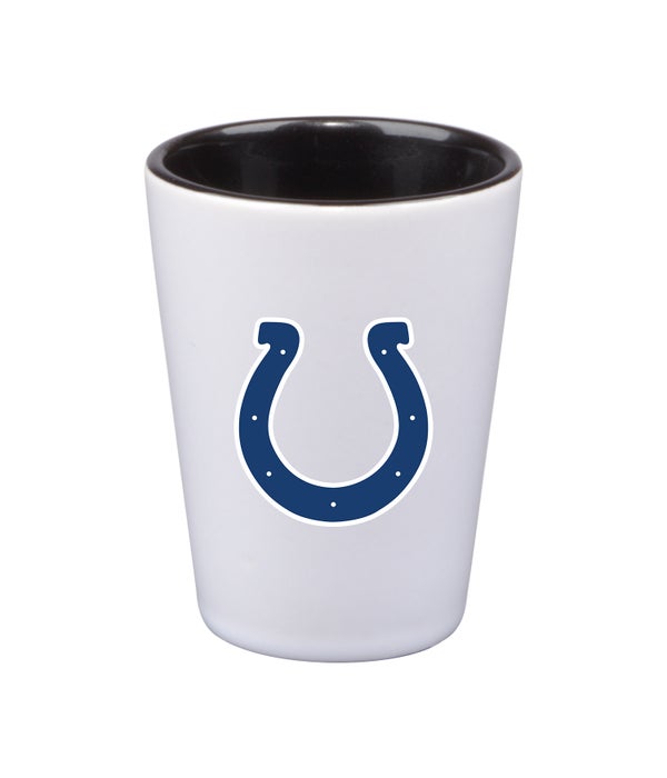 INDIANAPOLIS COLTS WHITE SHOT GLASS