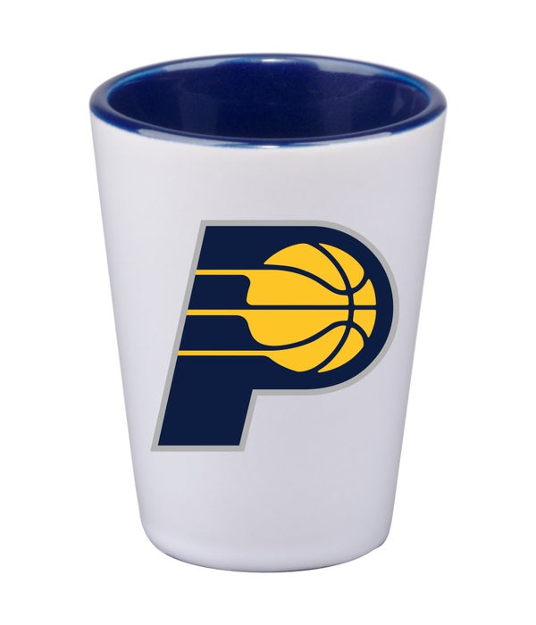 INDIANA PACERS WHITE SHOT GLASS