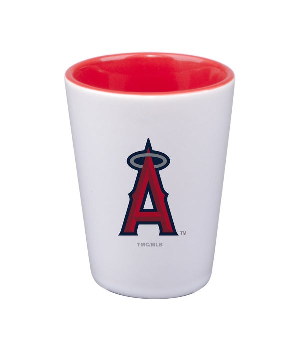 LOS ANGELES ANGELS WHITE SHOT GLASS