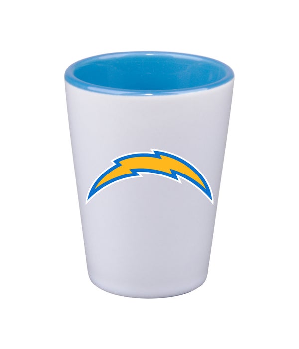 LOS ANGELES CHARGERS WHITE SHOT GLASS