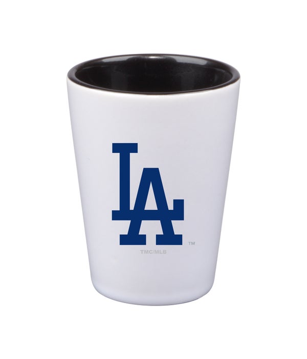 LOS ANGELES DODGERS WHITE SHOT GLASS