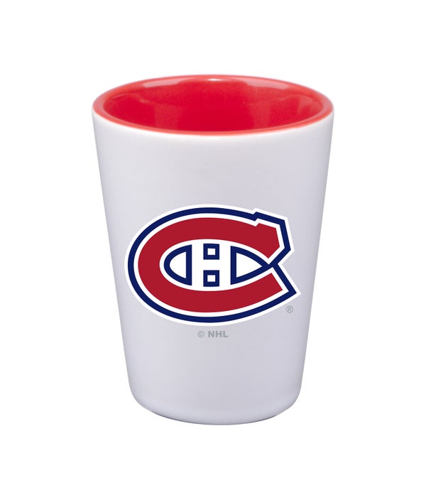 MONTREAL CANADIENS WHITE SHOT GLASS