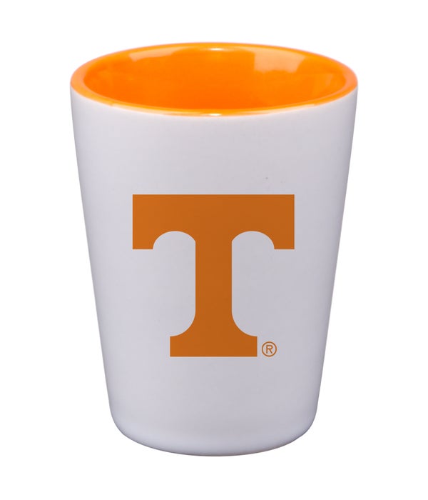 TENNESSEE VOLUNTEERS WHITE SHOT GLASS
