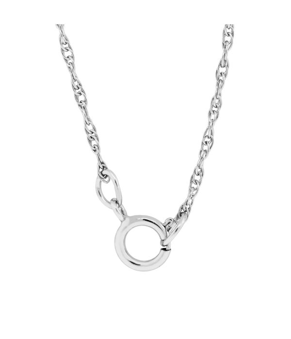 24" Sterling Silver Rhodium Plated Heavy Rope Chain