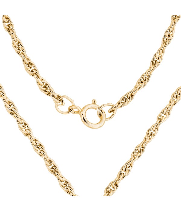 18" 14kt Gold Filled Heavy Rope Chain