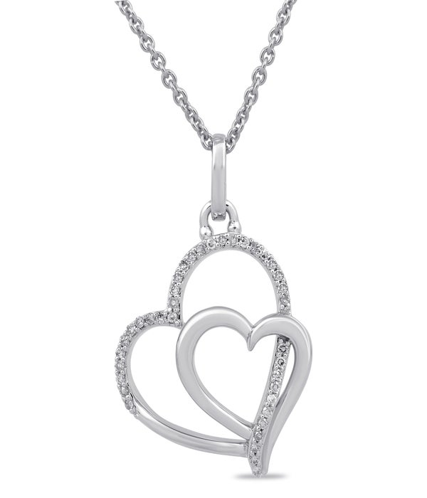 Hyde Park Collection Platinum & 18K White Gold Pearl, Diamond & Enamel  Station Necklace-54479 - Hyde Park Jewelers